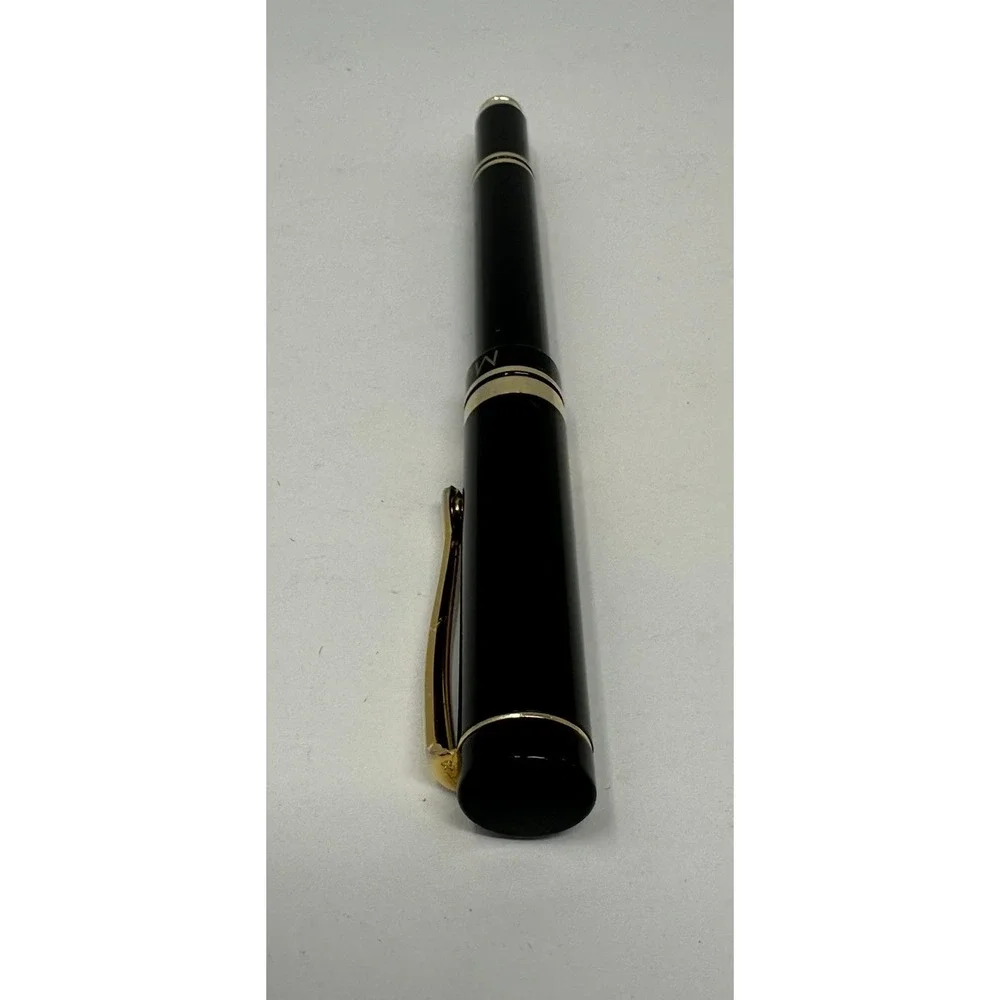 Montefiore Black and Gold Rollerball Pen Personalized EKF‎ Initials Professional